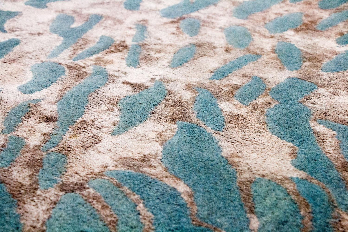 Designer tapijt - 242 x 153 cm - blauw