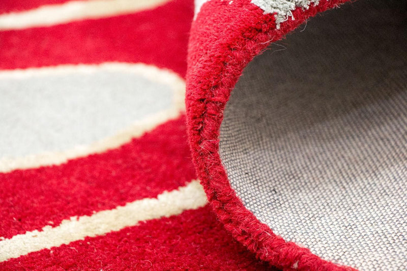 Designer tapijt - 245 x 152 cm - rood