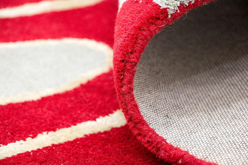 Designer tapijt - 245 x 152 cm - rood