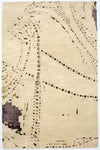 Designer tapijt 153x243cm - Designerteppich - Rechthoekig / Beige / 153 x 243 cm Rechthoekig