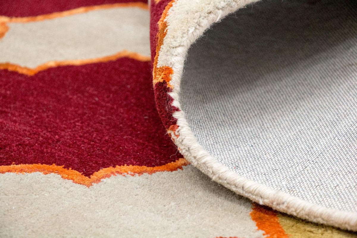 Wollen tapijt - 243 x 152 cm - beige