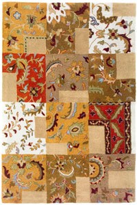 Wollen tapijt - 189 x 136 cm - veelkleurig