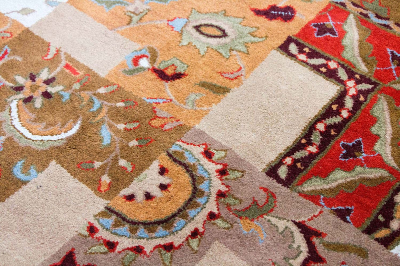 Wollen tapijt - 189 x 136 cm - veelkleurig