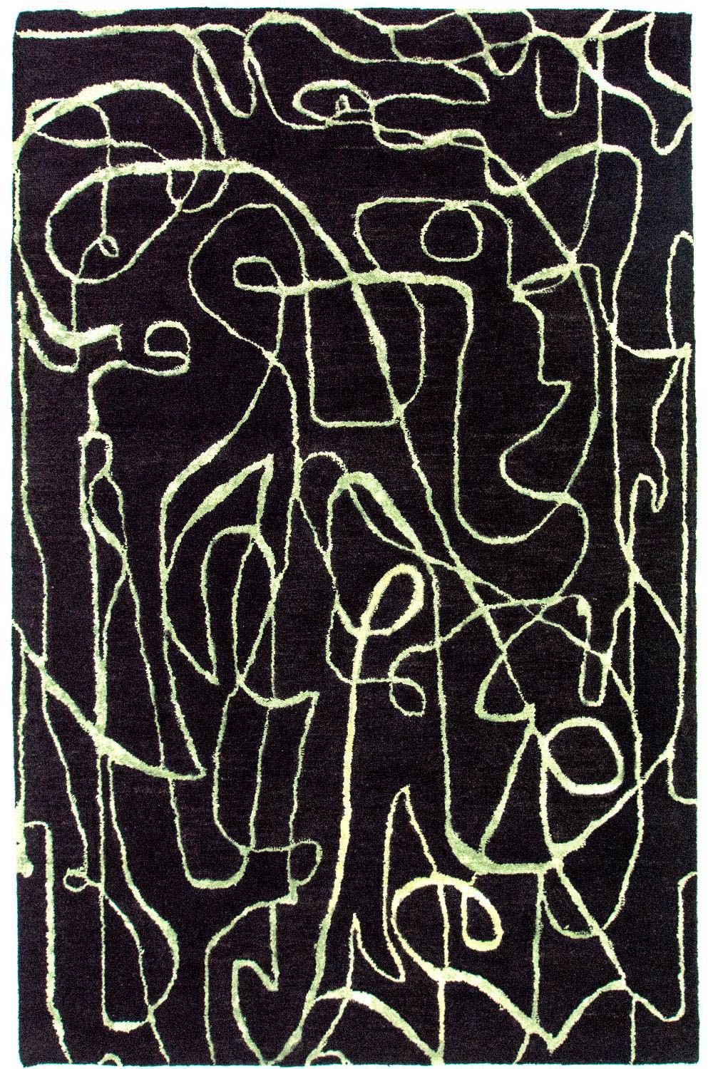 Designer tapijt - 243 x 152 cm - blauw