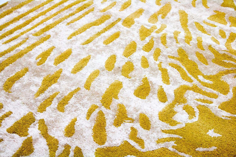 Designer tapijt - 242 x 154 cm - mosterdgeel