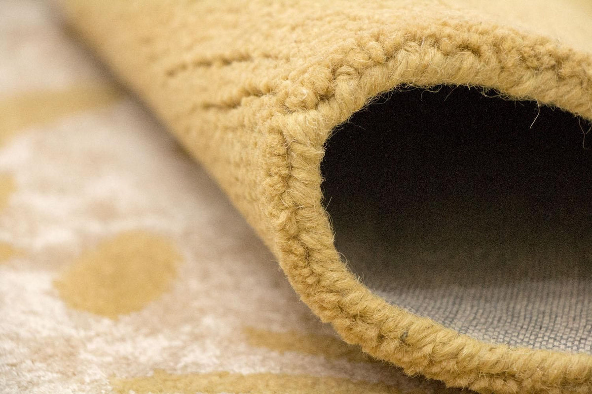 Designer tapijt - 242 x 154 cm - mosterdgeel