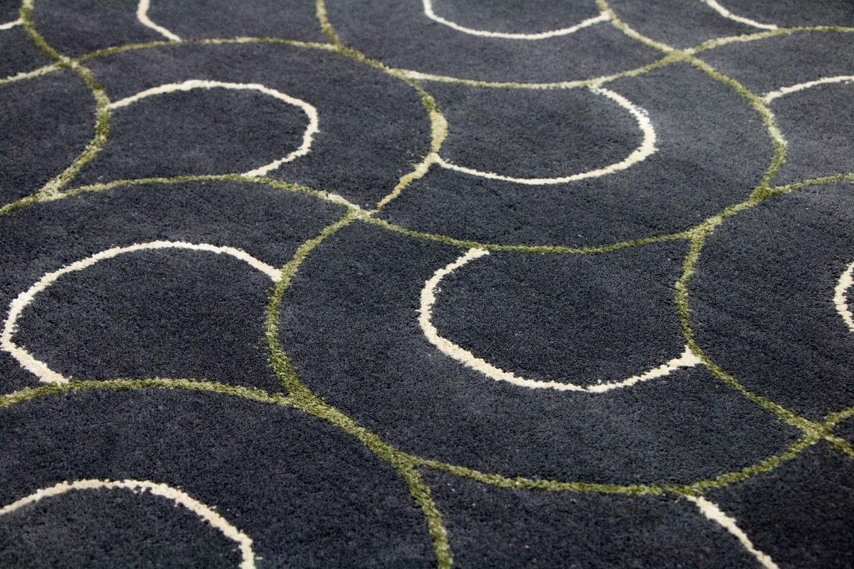 Designer tapijt - 242 x 152 cm - blauw