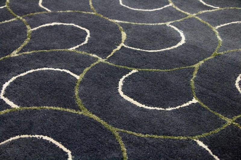 Designer tapijt - 242 x 152 cm - blauw