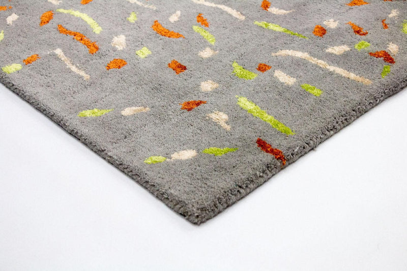 Designer tapijt - 243 x 152 cm - zilver