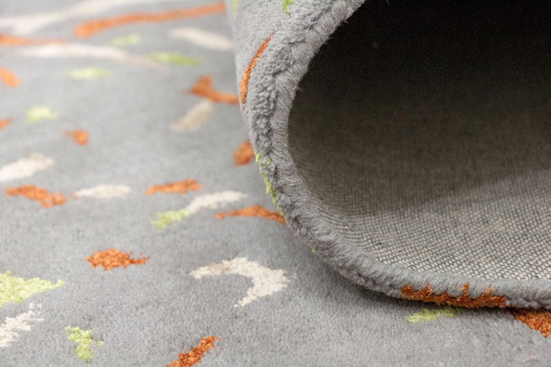 Designer tapijt - 243 x 152 cm - zilver