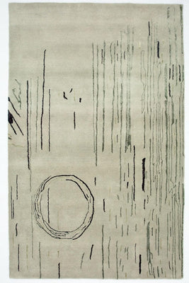 Designer tapijt - 245 x 153 cm - zilver