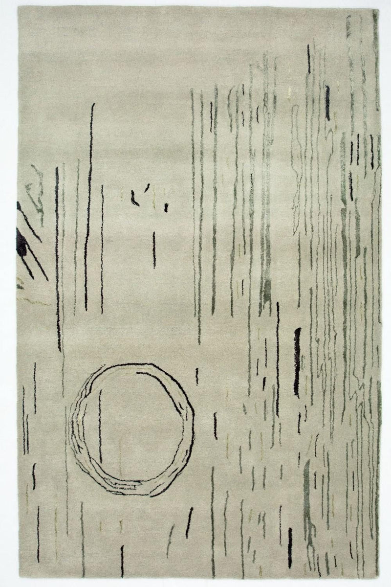 Designer tapijt - 245 x 153 cm - zilver