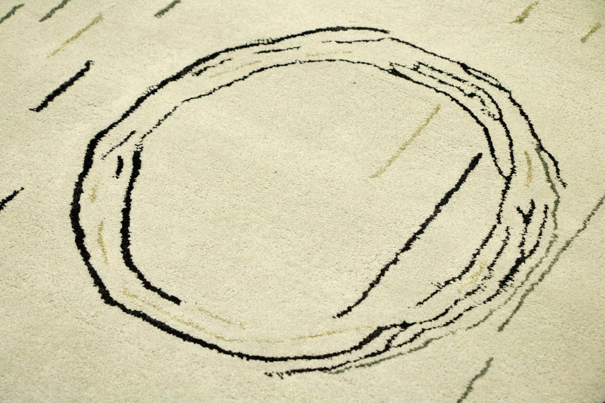 Designer tapijt - 245 x 153 cm - zilver