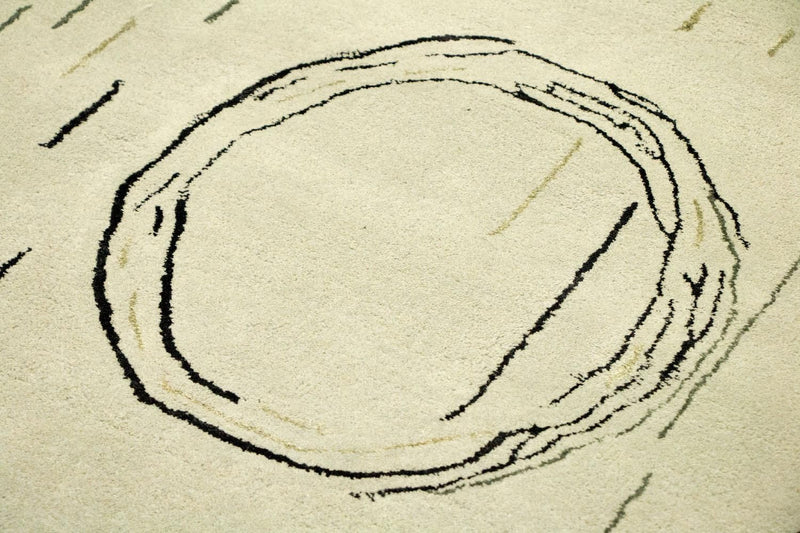 Designer tapijt - 245 x 153 cm - zilver