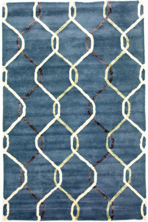 Designer tapijt - 240 x 153 cm - blauw