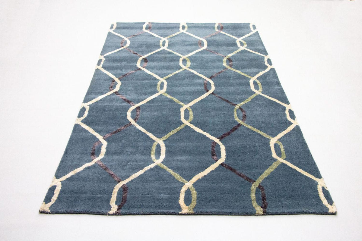 Designer tapijt - 240 x 153 cm - blauw