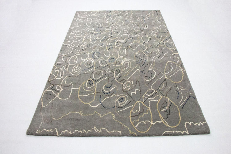 Designer tapijt - 243 x 155 cm - zilver
