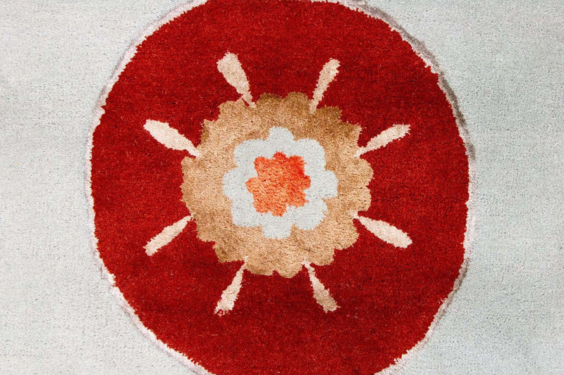 Designer tapijt - 239 x 150 cm - zilver