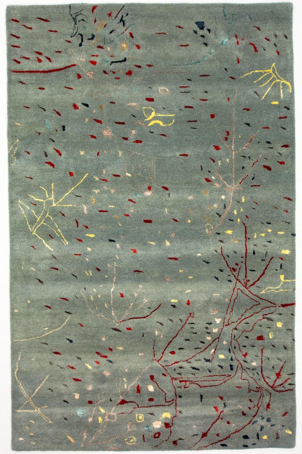 Designer tapijt - 243 x 156 cm - lichtblauw