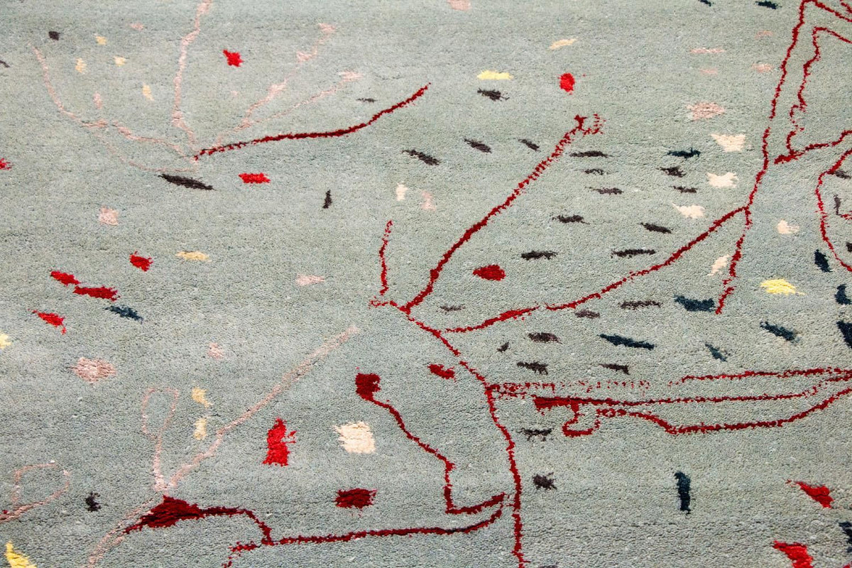 Designer tapijt - 243 x 156 cm - lichtblauw