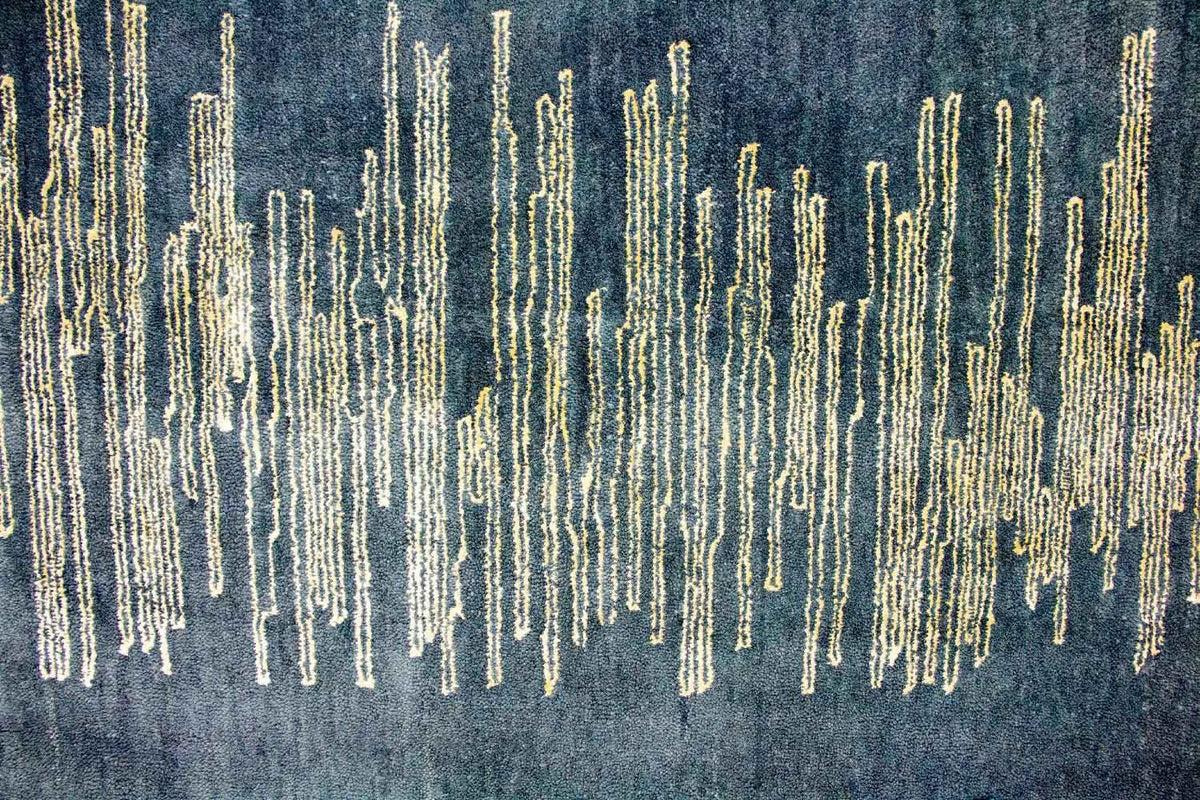 Designer tapijt - 246 x 154 cm - blauw