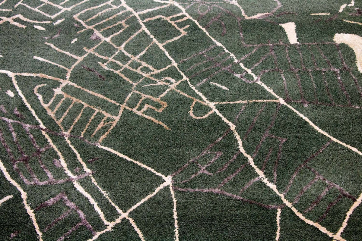 Designer tapijt - 243 x 154 cm - groen