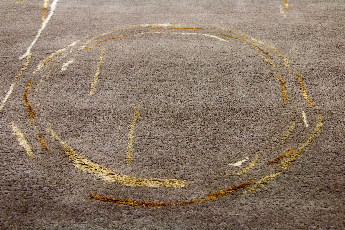 Designer tapijt - 242 x 151 cm - bruin