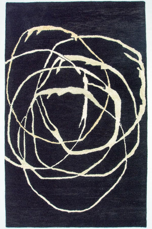 Designer tapijt - 245 x 153 cm - blauw