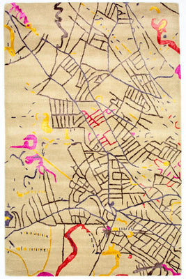 Designer tapijt - 241 x 152 cm - veelkleurig