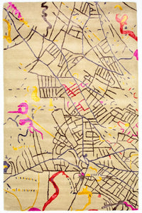 Designer tapijt - 241 x 152 cm - veelkleurig