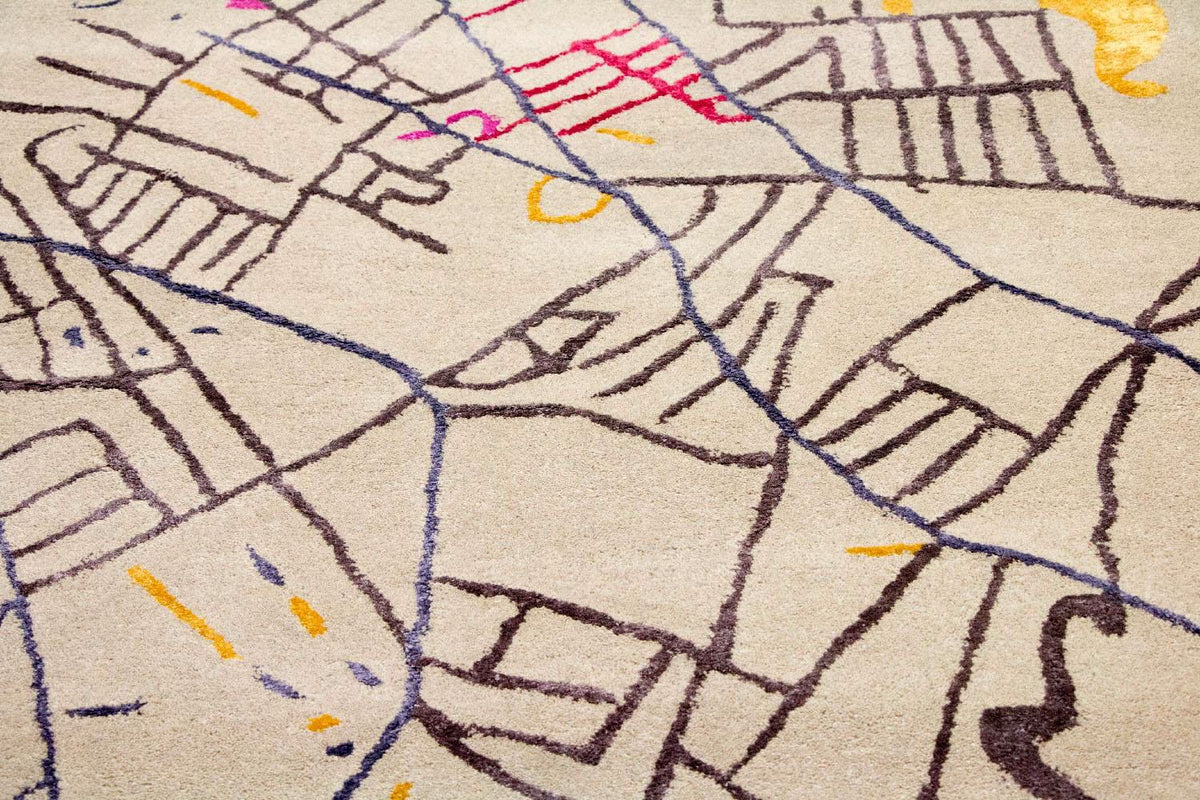 Designer tapijt - 241 x 152 cm - veelkleurig