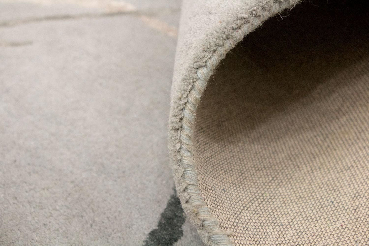 Designer tapijt - 243 x 153 cm - zilver