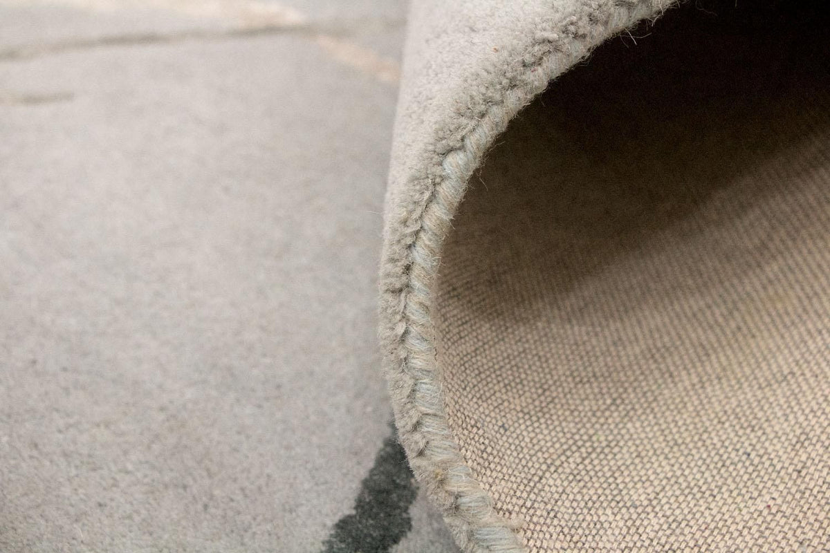 Designer tapijt - 243 x 153 cm - zilver