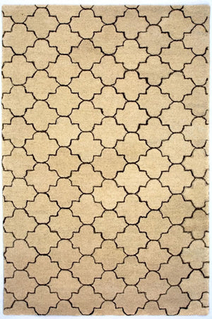 Wollen tapijt - 245 x 156 cm - beige