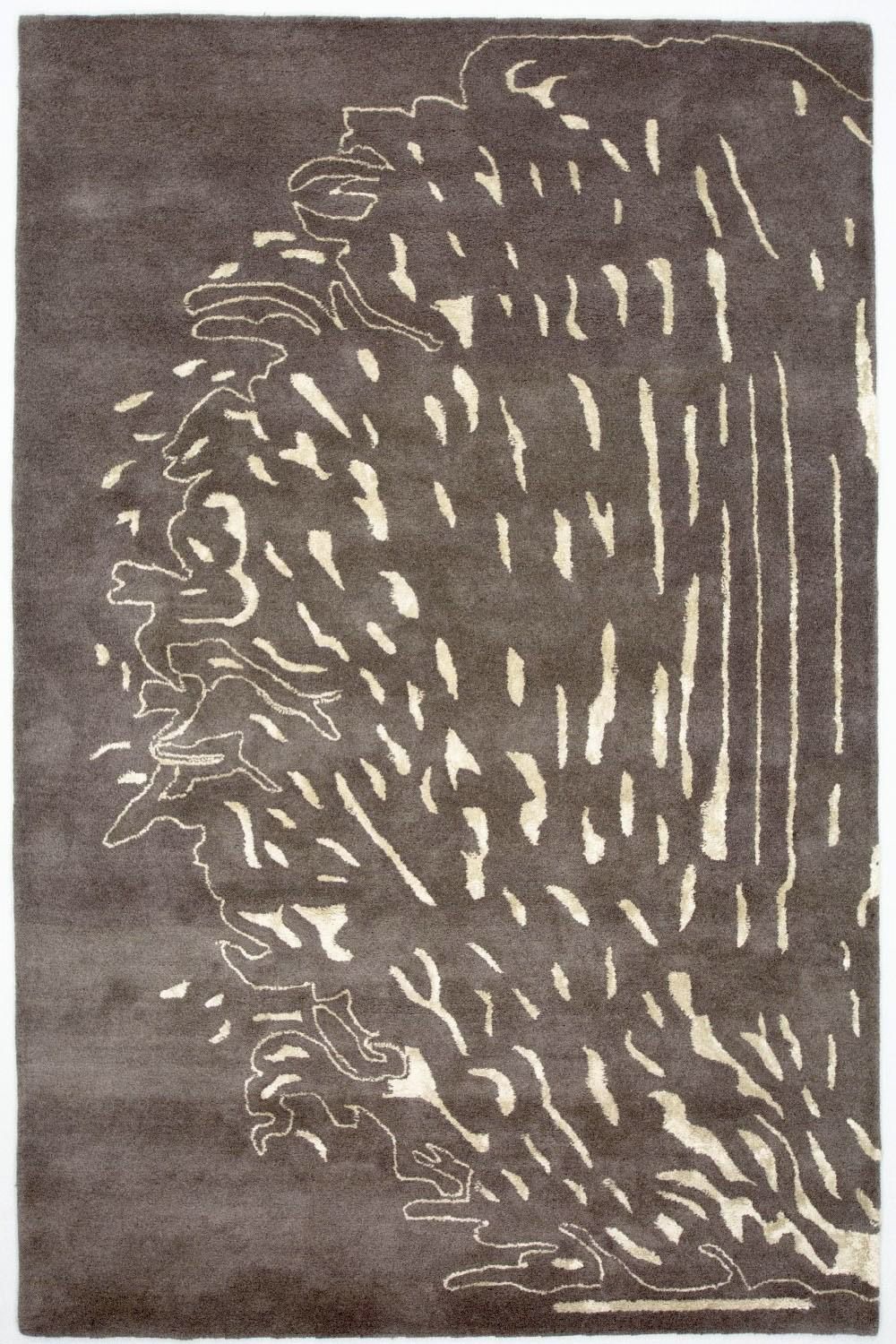 Designer tapijt - 241 x 153 cm - bruin