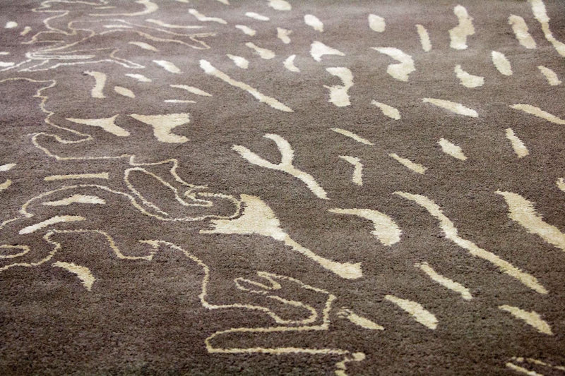 Designer tapijt - 241 x 153 cm - bruin