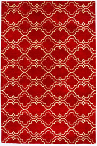 Wollen tapijt - 240 x 152 cm - rood