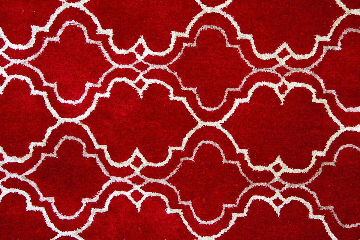 Wollen tapijt - 240 x 152 cm - rood
