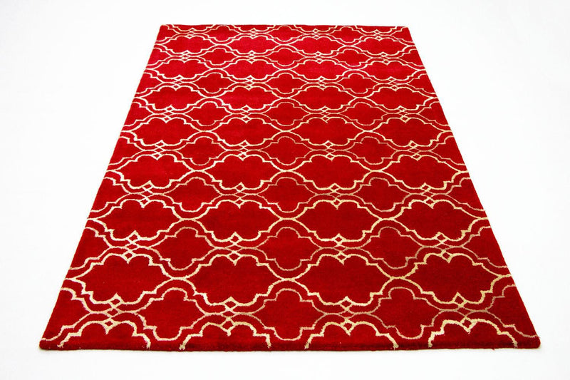 Wollen tapijt - 240 x 152 cm - rood