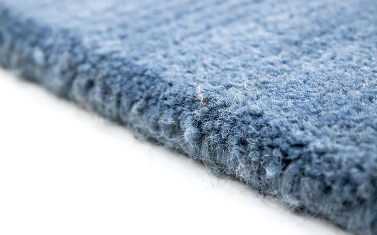 Loper Nepal tapijt - 240 x 80 cm - donkerblauw