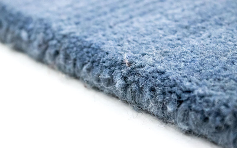 Loper Nepal tapijt - 240 x 80 cm - donkerblauw