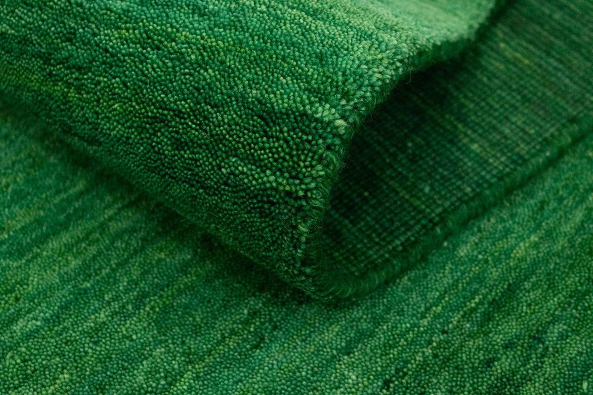 Loper Gabbeh tapijt - Indus - 400 x 80 cm - donkergroen