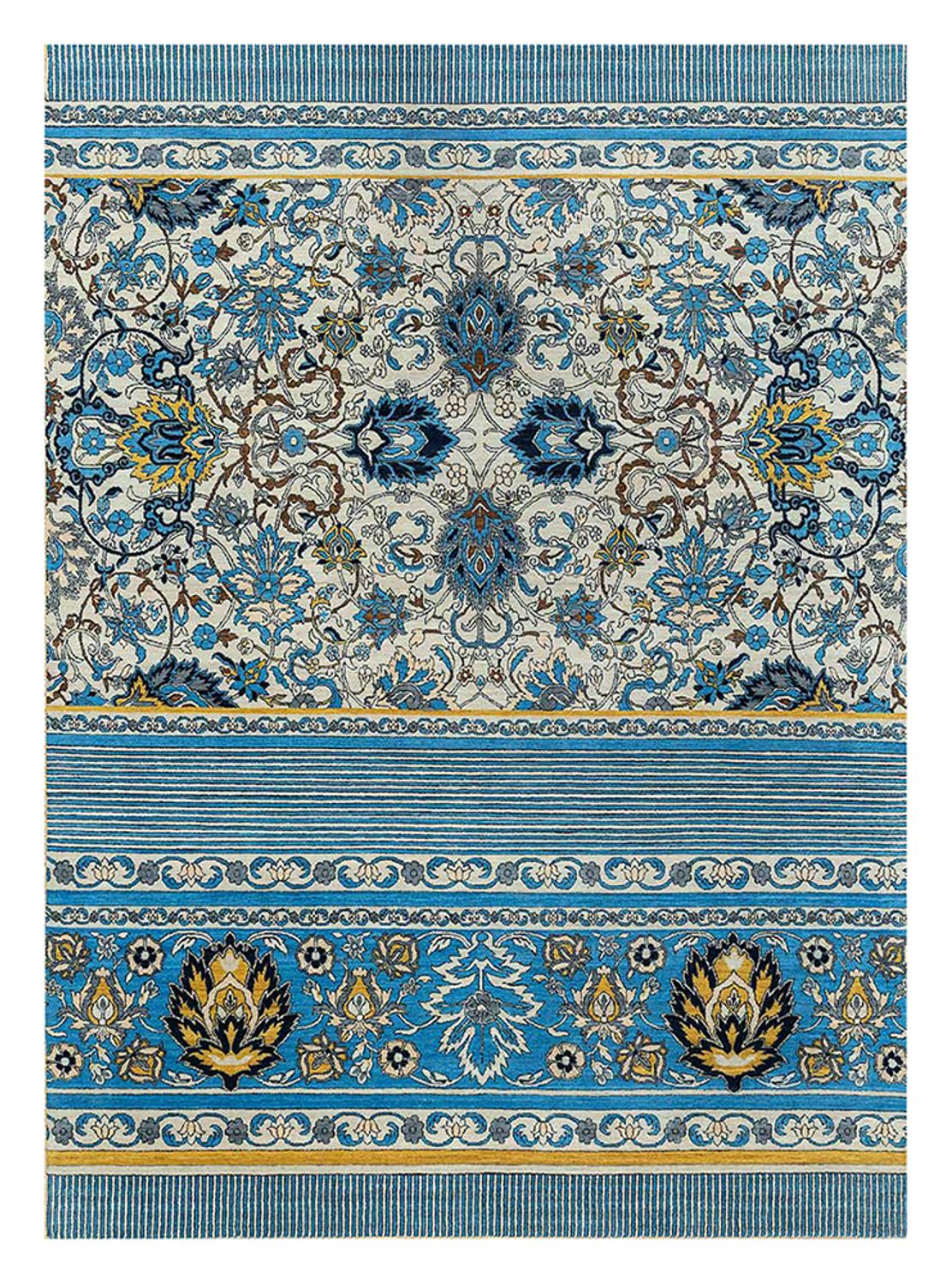 Wollen tapijt - 300 x 240 cm - blauw