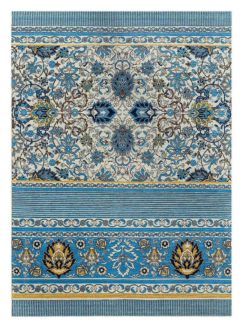 Wollen tapijt - 300 x 240 cm - blauw