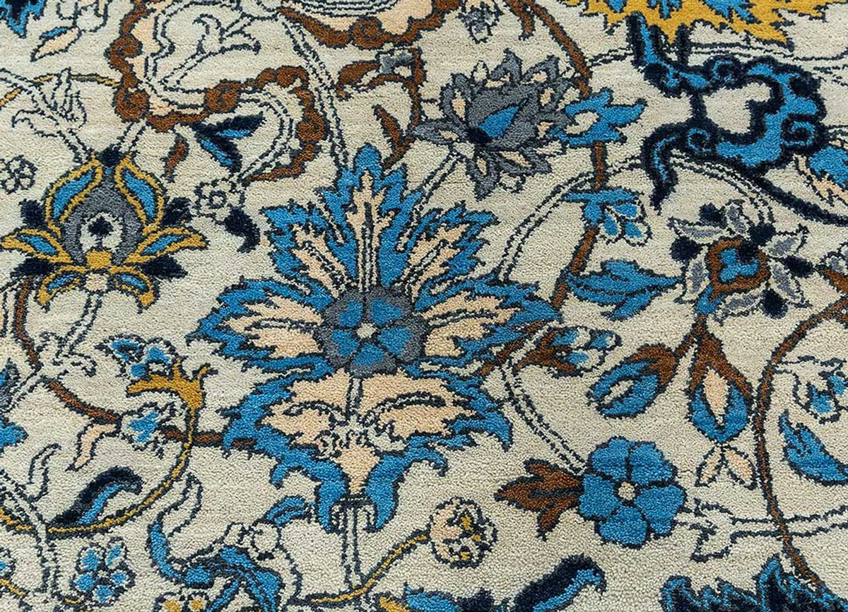 Wollen tapijt - 300 x 240 cm - blauw