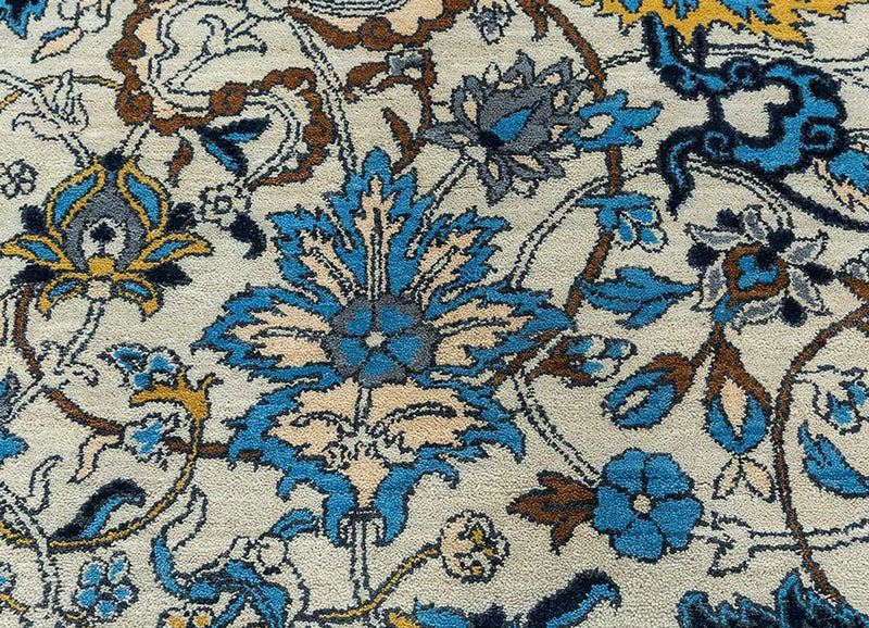 Wollen tapijt - 300 x 240 cm - blauw