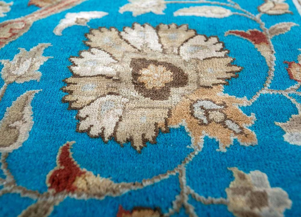 Wollen tapijt - 300 x 240 cm - blauw