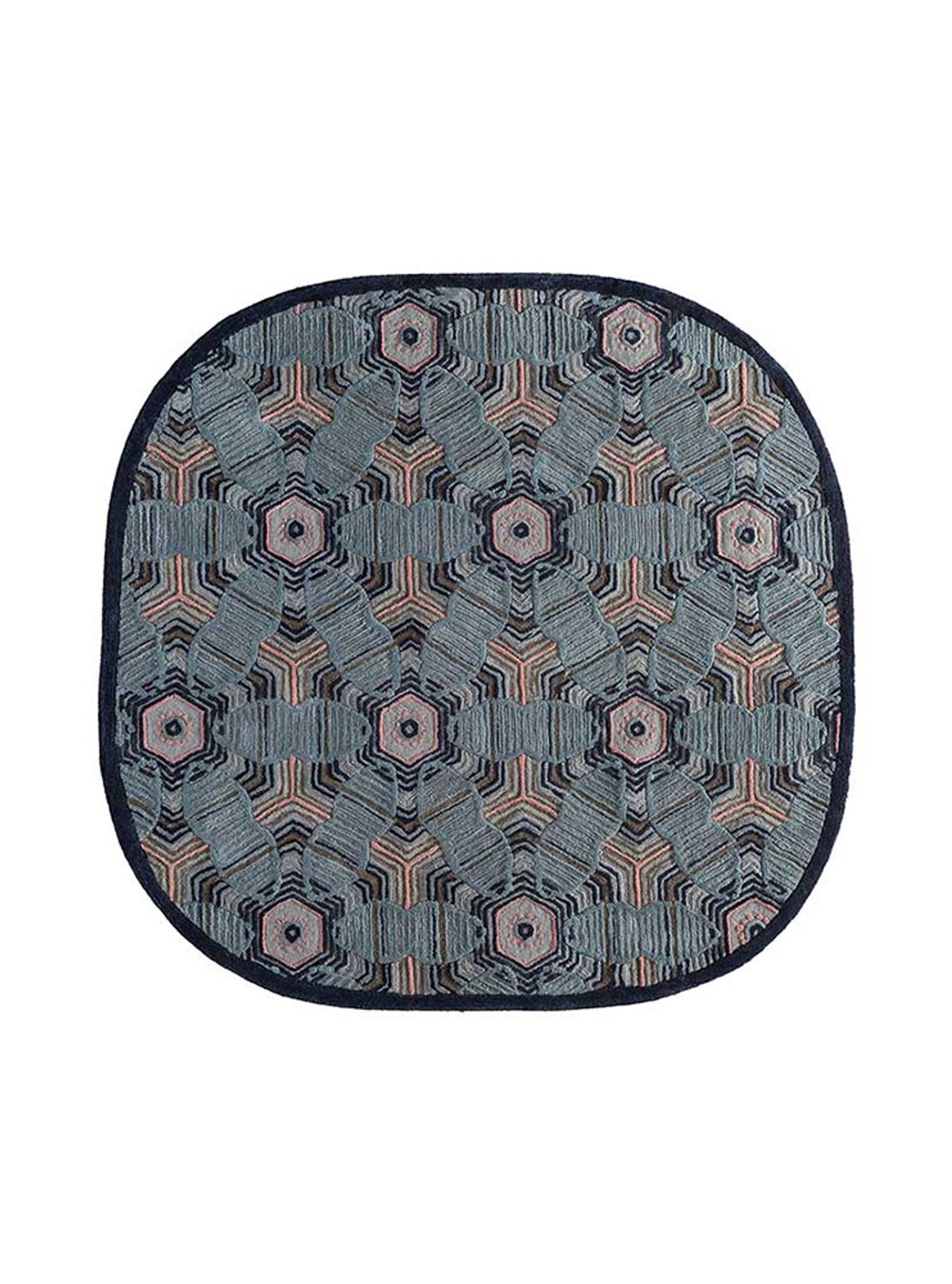 Wollen tapijt speciale vorm  - 240 x 170 cm - veelkleurig