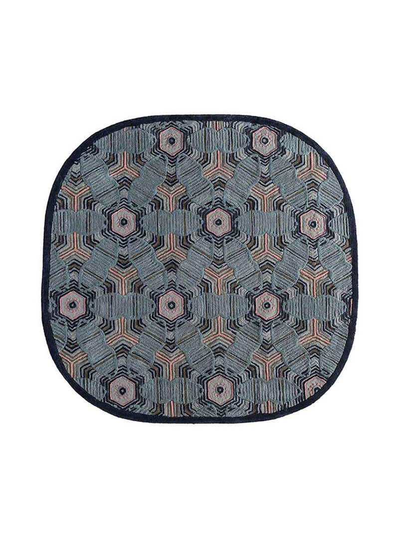 Wollen tapijt speciale vorm  - 240 x 170 cm - veelkleurig