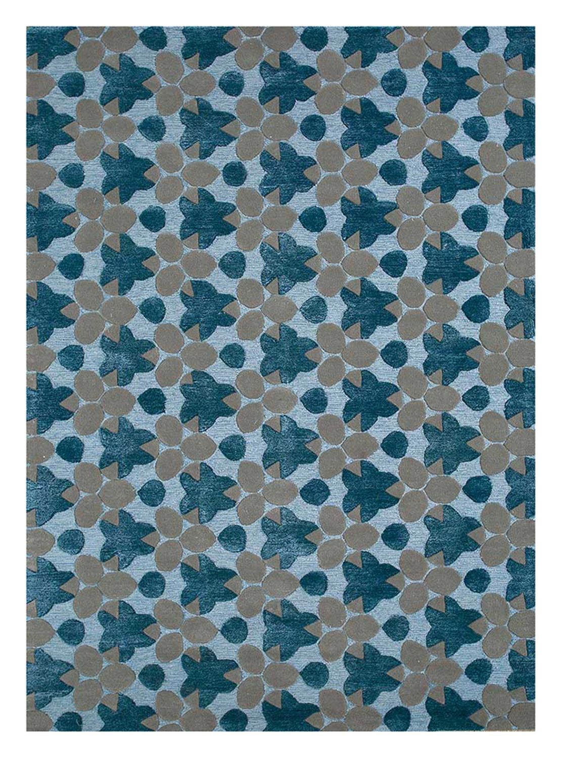 Wollen tapijt - 240 x 170 cm - blauw